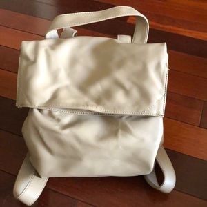 Leather backpack